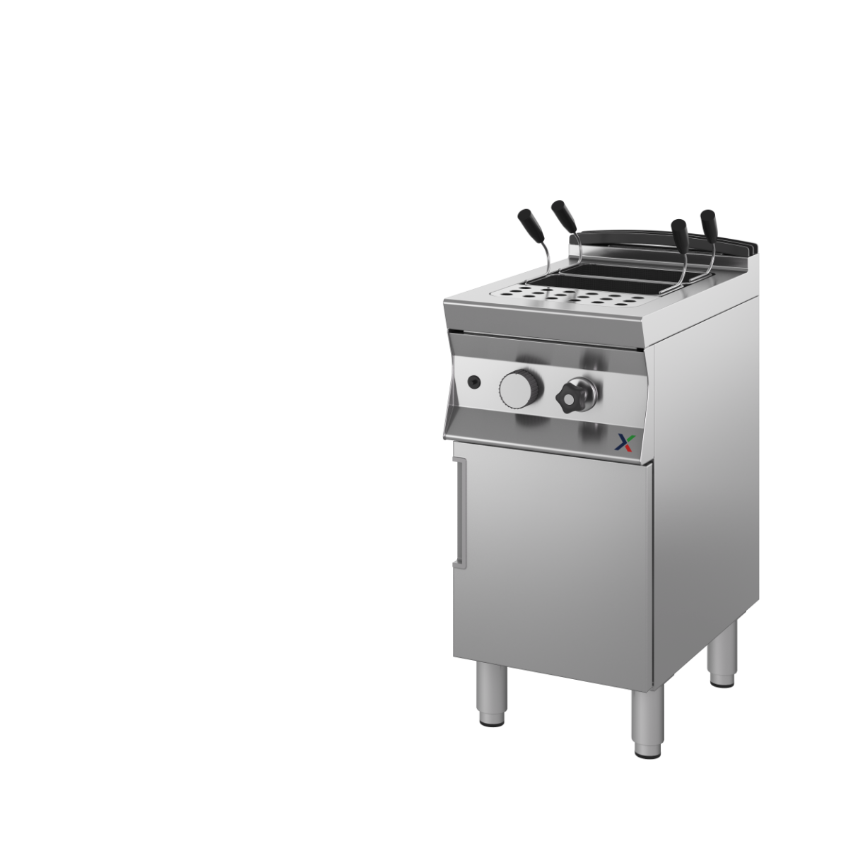 Cuocipasta a Gas Professionale 28 Litri Armadiato 7CCPG1 in Acciaio Inox AISI 304/316