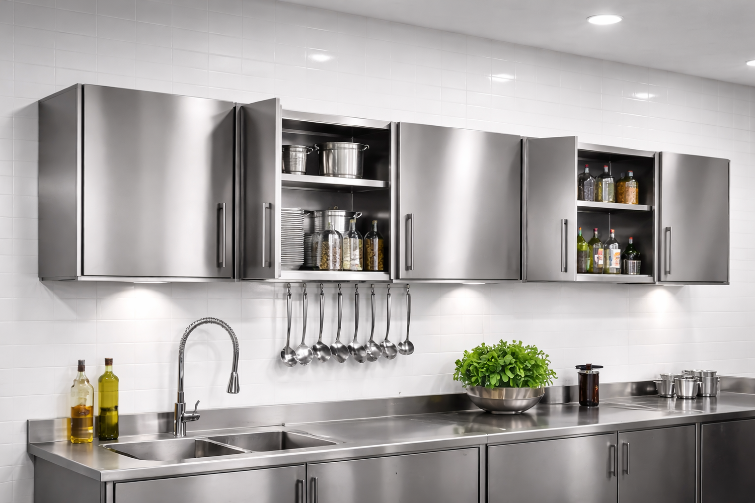 Pensili inox professionali per cucine industriali e ristoranti