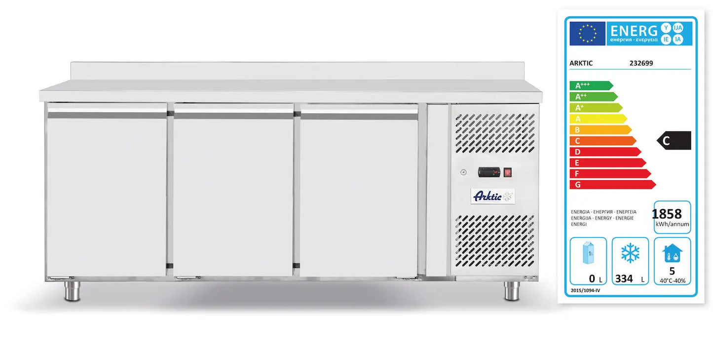 Tavolo Refrigerato Professionale GN 1/1 in Acciaio Inox 420 L – Classe C – Arktic Profi Line