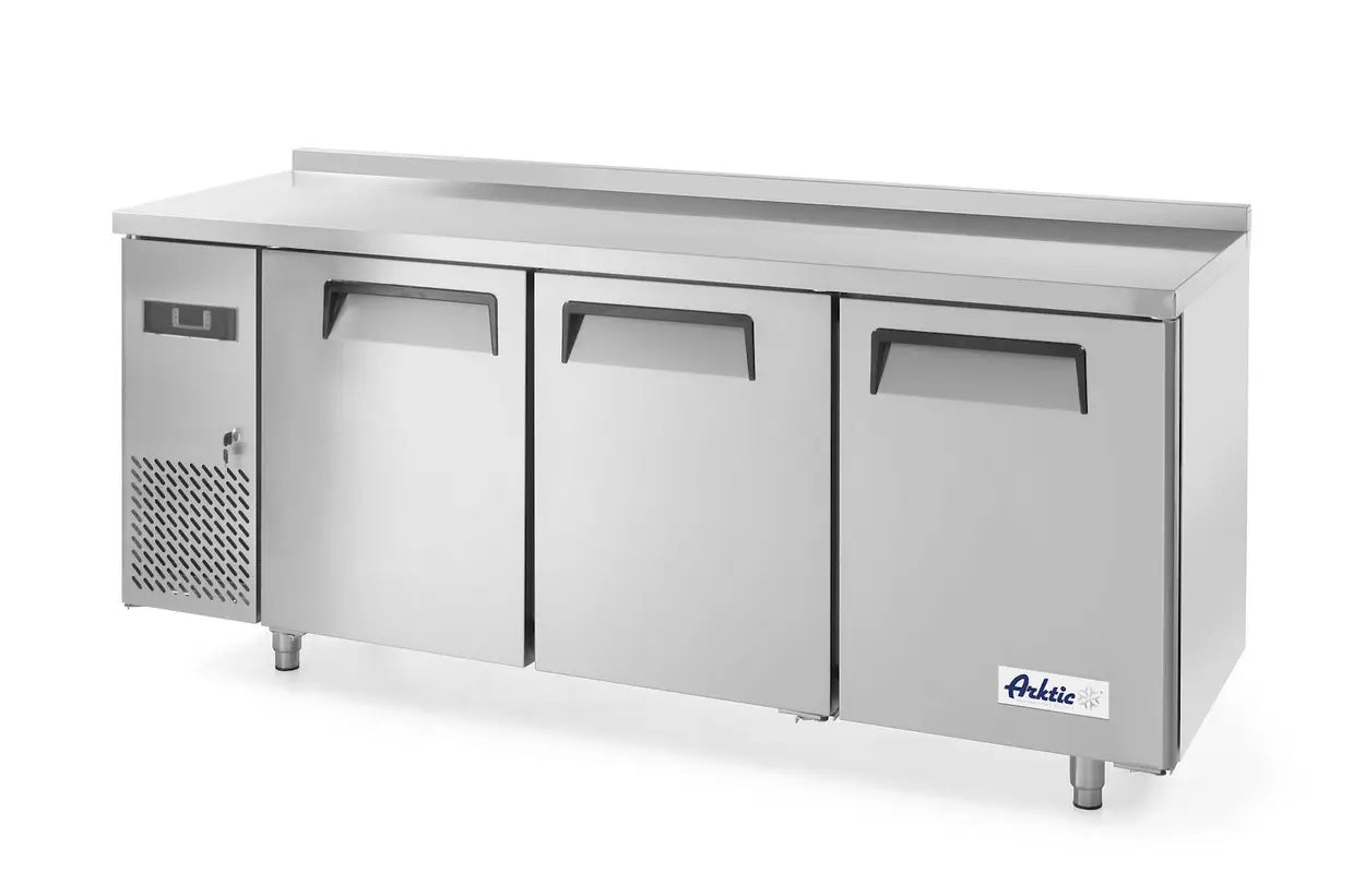 Banco Refrigerato 3 Porte 390L Arktic Kitchen Line in Acciaio Inox