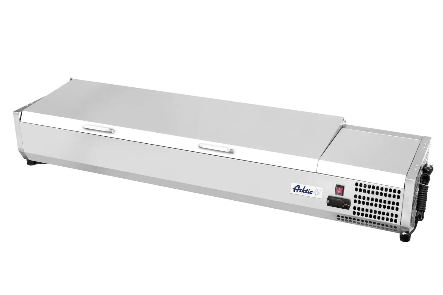 Vetrina Refrigerata GN 1/3 Arktic 9x GN 1/3 -2°/+8°C con Coperchio Inox