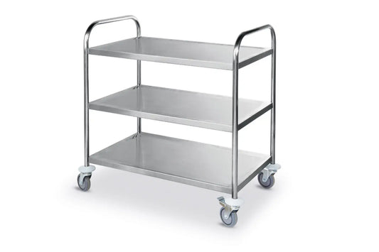 Carrello Portavivande Inox 3 Ripiani HENDI 905x585x945 mm