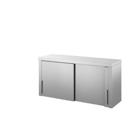 Pensile Inox AISI 304 InoxBim con Ante Scorrevoli e Ripiani Lisci