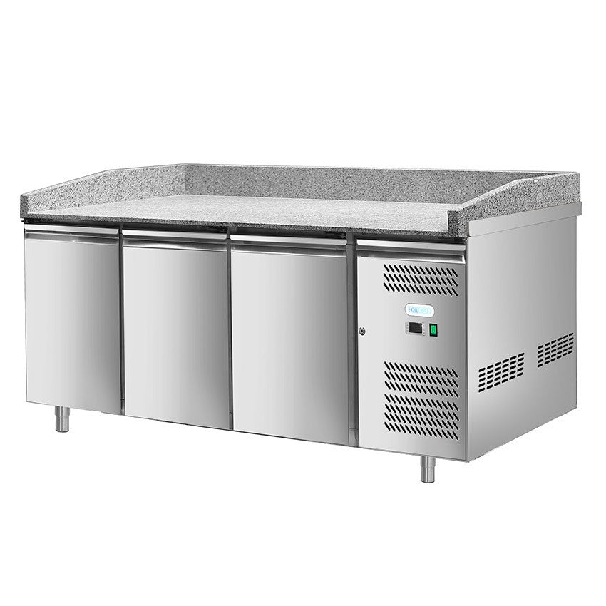 Banco Refrigerato Pizza G-PZ3600TN-FC con Vetrina G-VRX2000-330