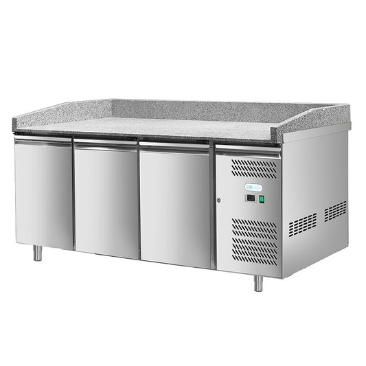 Banco Refrigerato Pizza G-PZ3600TN-FC con Vetrina G-VRX2000-330